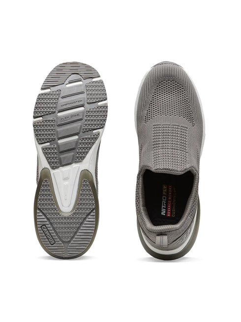 PORIUM Grey Men's Walking Shoes